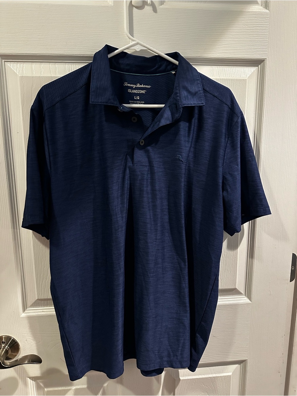 Tommy Bahama IslandZone Men’s Large Dark Blue Navy Performance Golf Polo